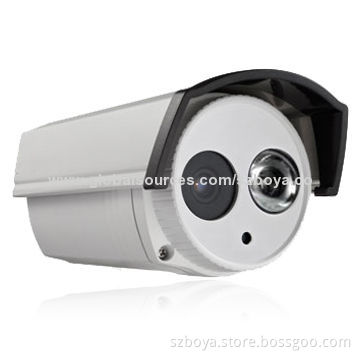 720p 1.0MP IP PoE P2P Water-resistant Bullet Camera with 30m IR Dot-matrix